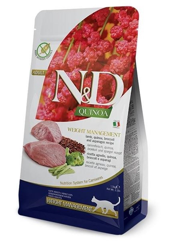 Farmina N&D Quinoa Painonhallinta Lammas&Parsakaali 5 kg
