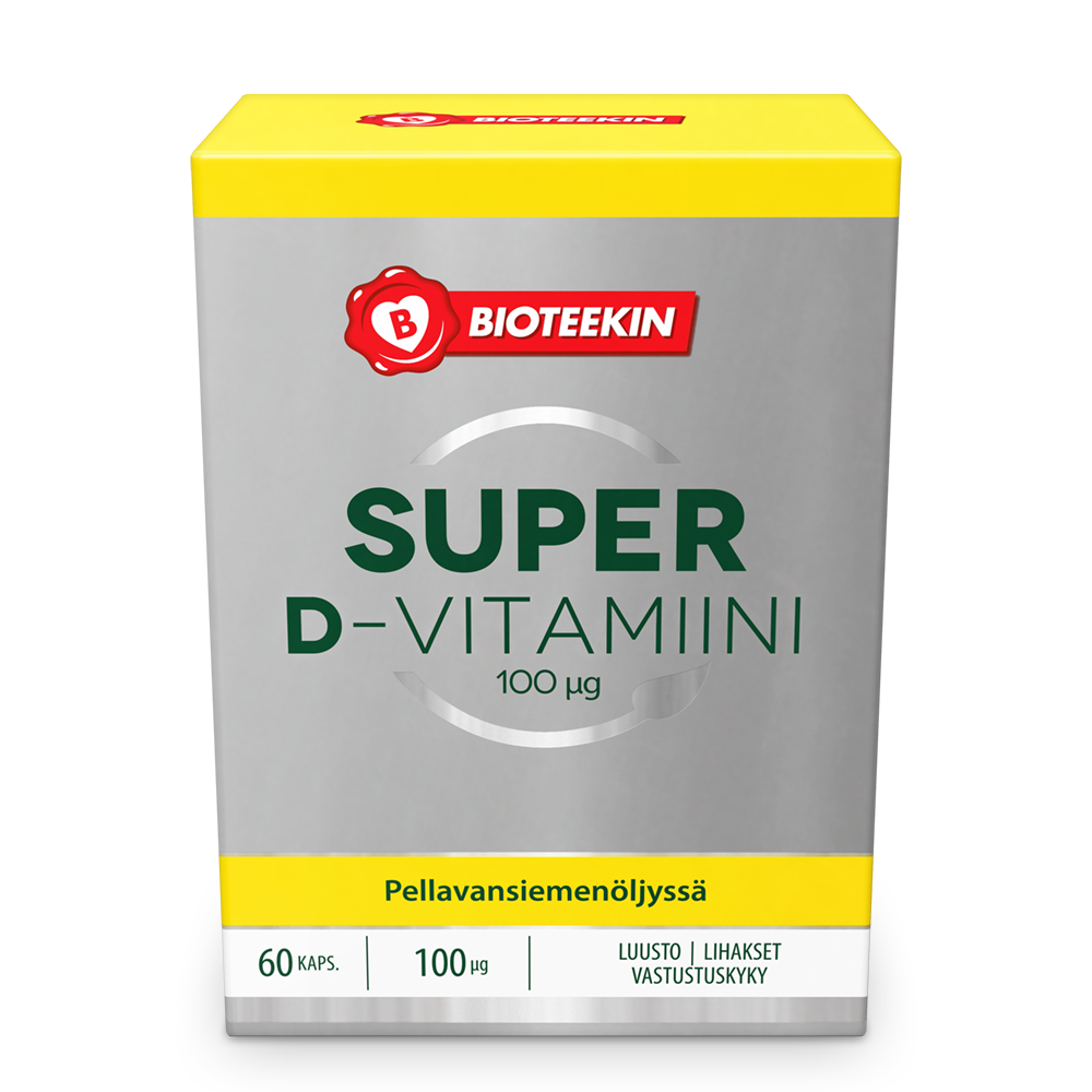 Super D-vitamiini 100 mikrog. 60 kaps