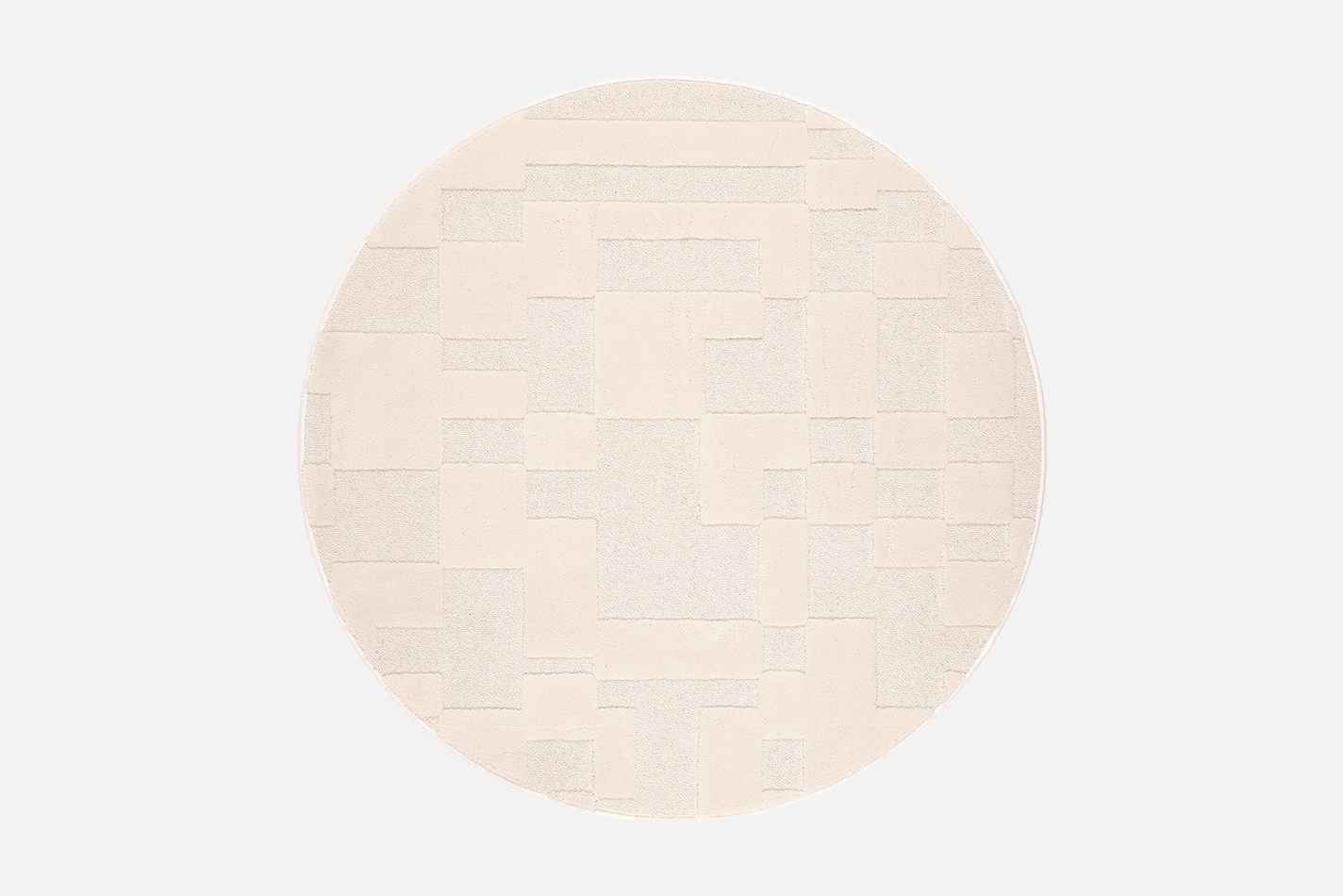 VM Carpet Domino pyöreä villamatto Ø240cm valkoinen