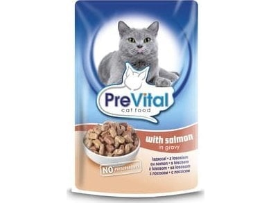 PreVital Complete kissanruoka lohella kastikkeessa 100g