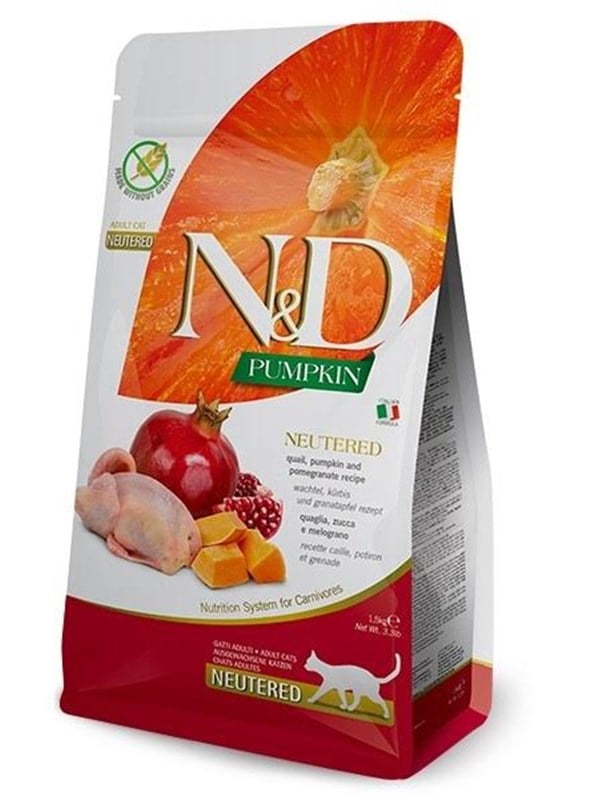 Farmina Pumpkin N&D Neutered Viiriäinen 5kg